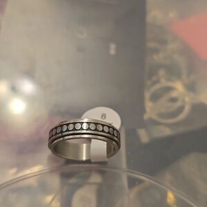 Moon phase fidget ring